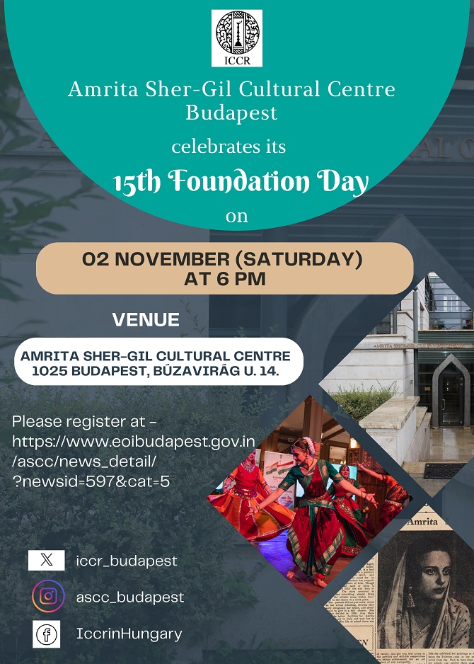 Celebration of 15th Foundation Day of Amrita Sher-Gil Cultural Centre / Az Amrita Sher-Gil Kulturális Központ alapításának 15. évfordulója /